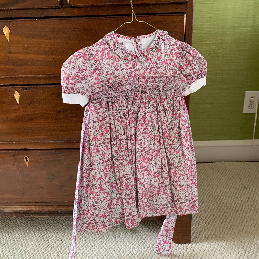 Alice Kathleen smocked floral Easter dress size 4.  Looks like La Coqueta